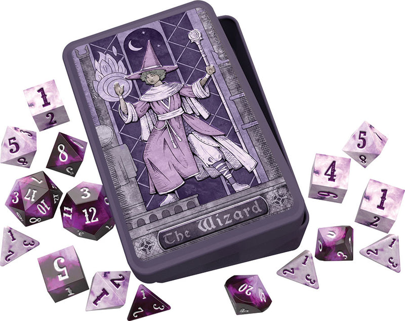 Class Specific Dice Set - Wizard (Pathfinder and 5E)