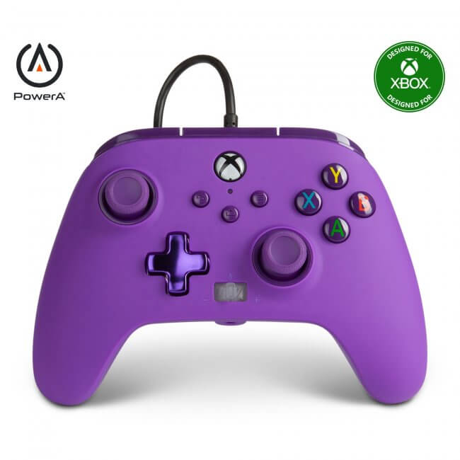 Power A Xbox One / Series X Enhanced Wired Controller - Royal Purple