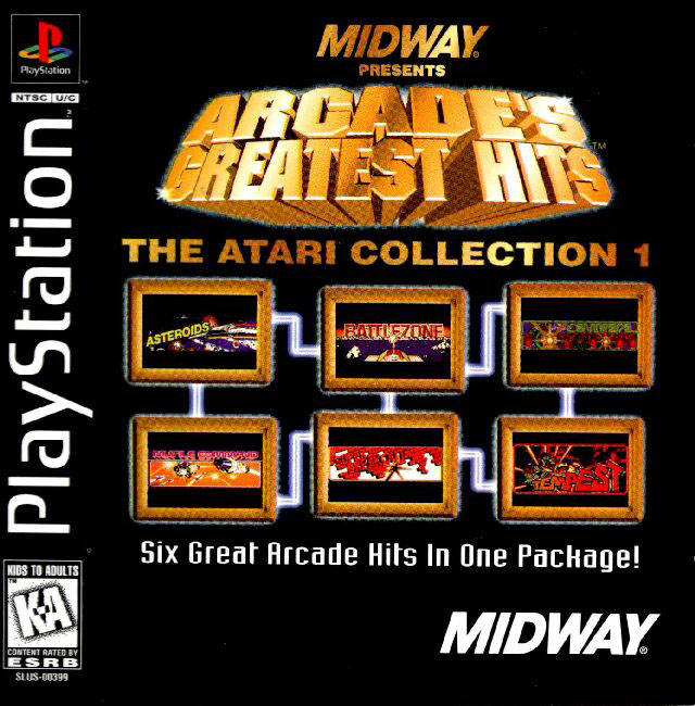 Midway Arcades Greatest Hits Front Cover - Playstation 1 Pre-Played