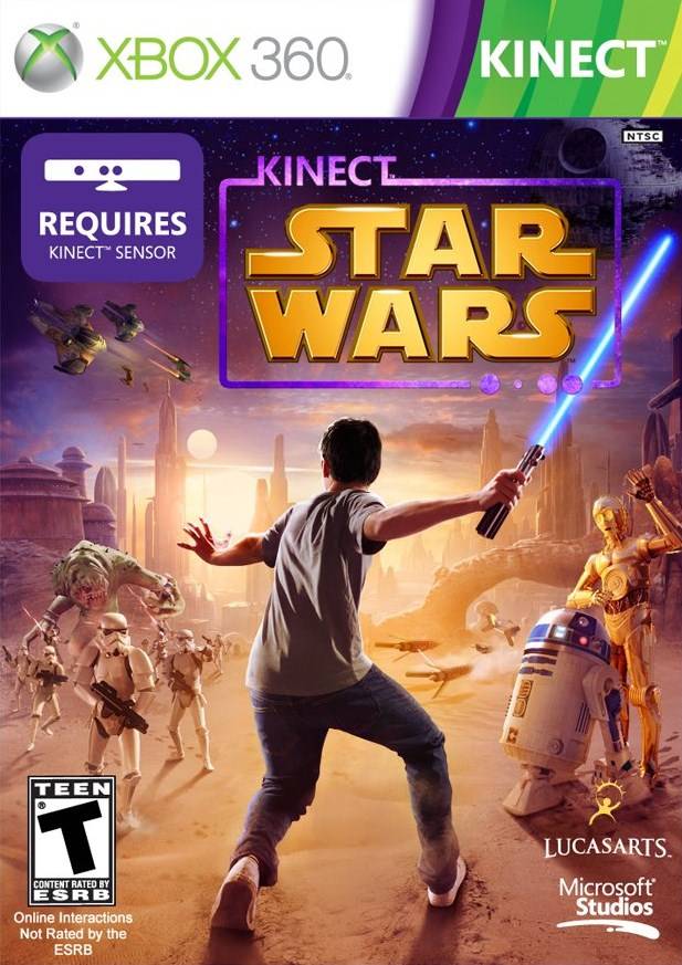 Kinect Star Wars Front Cover - Xbox 360 Pre-Played