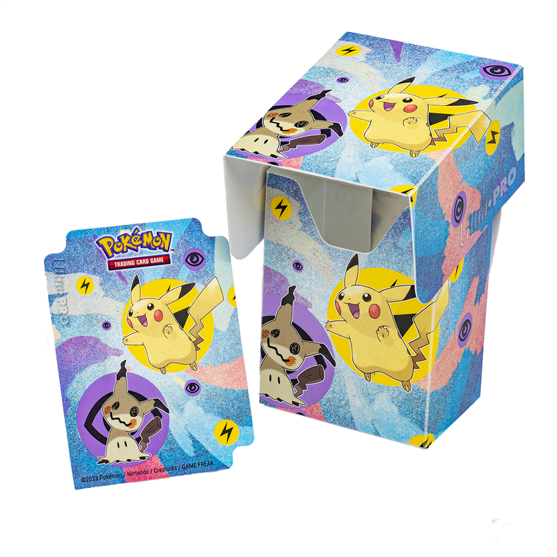 Pikachu and Mimikyu Full View Deck Box - Pokemon TCG Game On Games Pikachu and Mimikyu Full View Deck Box - Pokemon TCG Game On Games