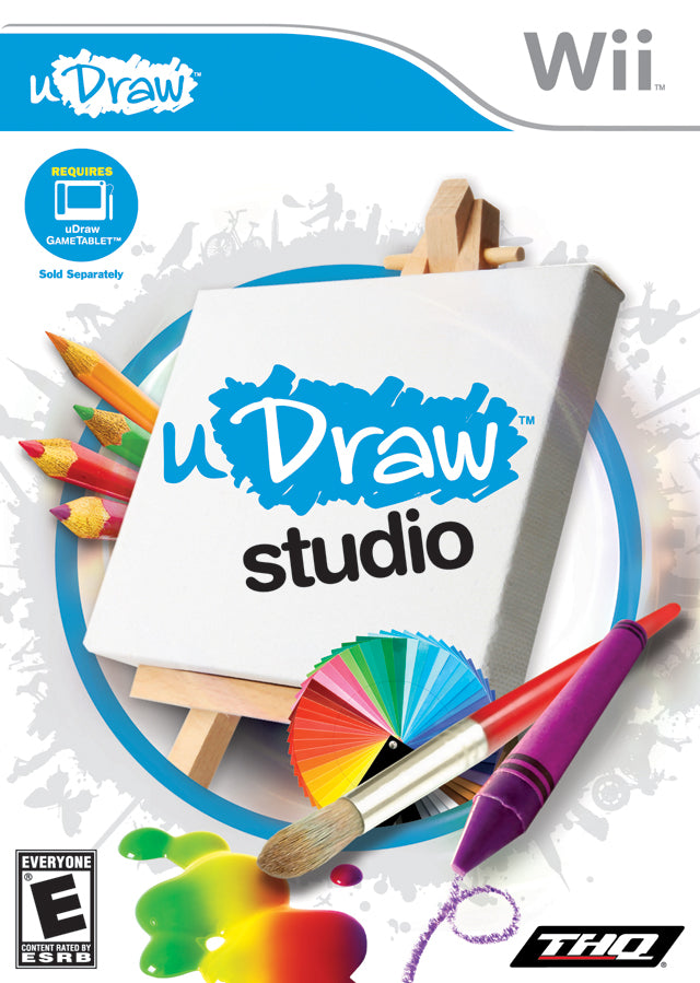 uDraw Studio Front Cover - Nintendo Wii Pre-Played