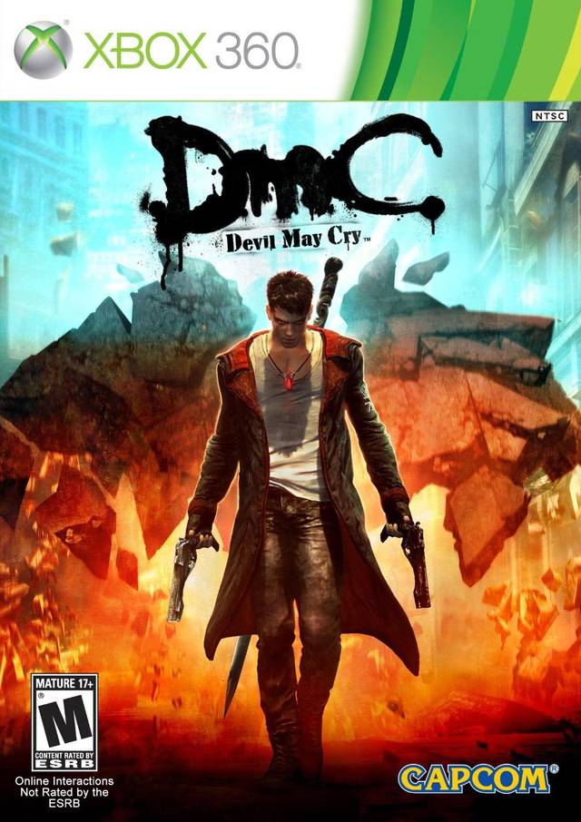 DMC: Devil May Cry Front Cover - Xbox 360 Pre-Played