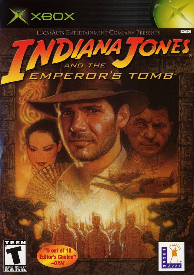 Indiana Jones and the Emperor's Tomb Front Cover - Xbox Pre-Played