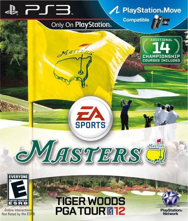 Masters Tiger Woods PGA 12 Front Cover - Playstation 3 Pre-Played