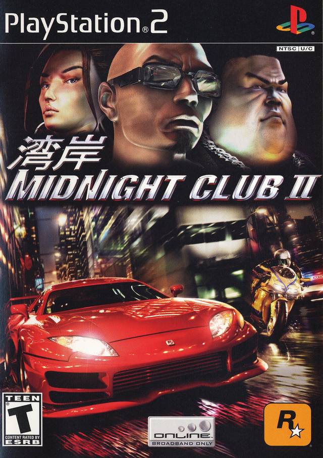 Midnight Club 2 Front Cover - Playstation 2 Pre-Played