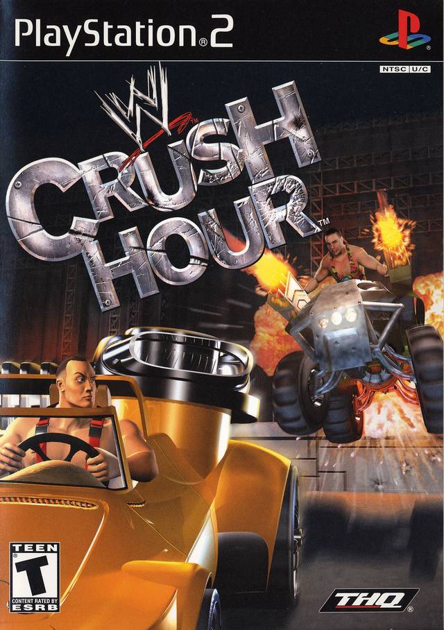 WWE Crush Hour Front Cover - Playstation 2 Pre-Played