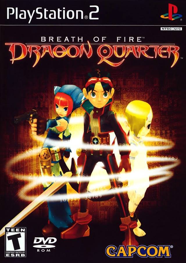 Breath of Fire Dragon Quarter Front Cover - Playstation 2 Pre-Played