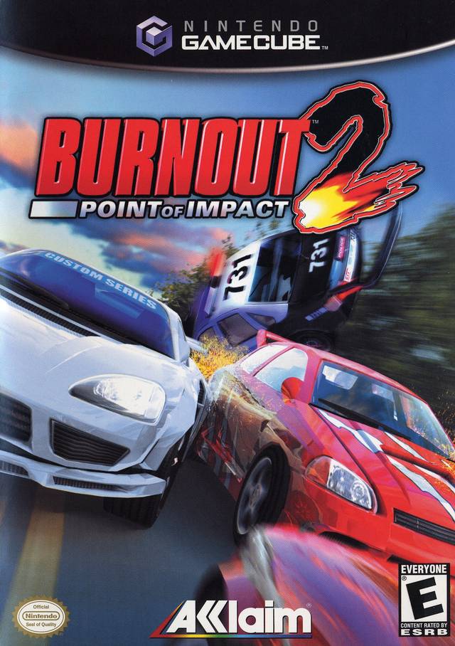 Burnout 2 Point of Impact Front Cover - Nintendo Gamecube Pre-Played