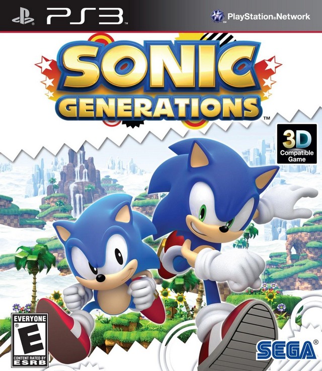 Sonic Generations Front Cover - Playstation 3 Pre-Played