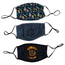 Naruto 3 Pack Adjustable Face Covers