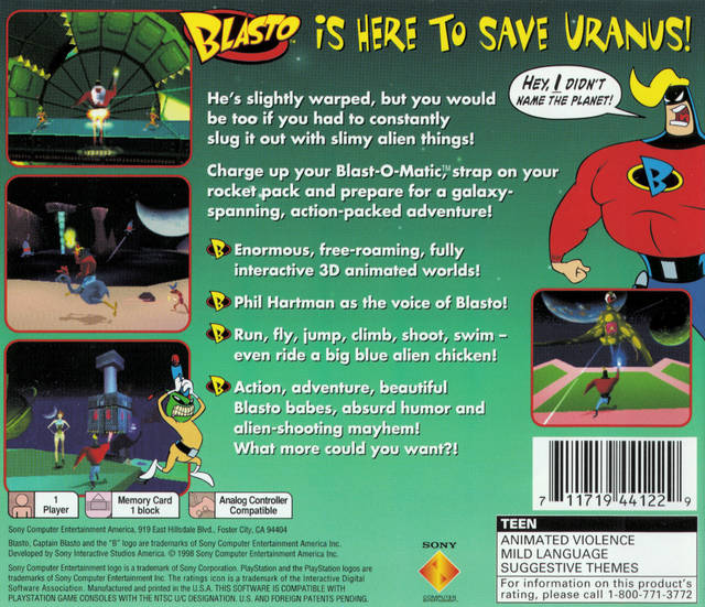 Blasto - Playstation 1 Pre-Played