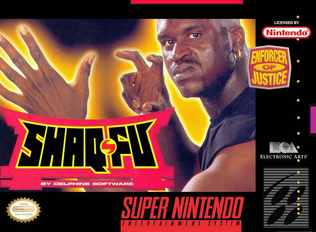 Shaq Fu - Super Nintendo, SNES Pre-Played Front Cover