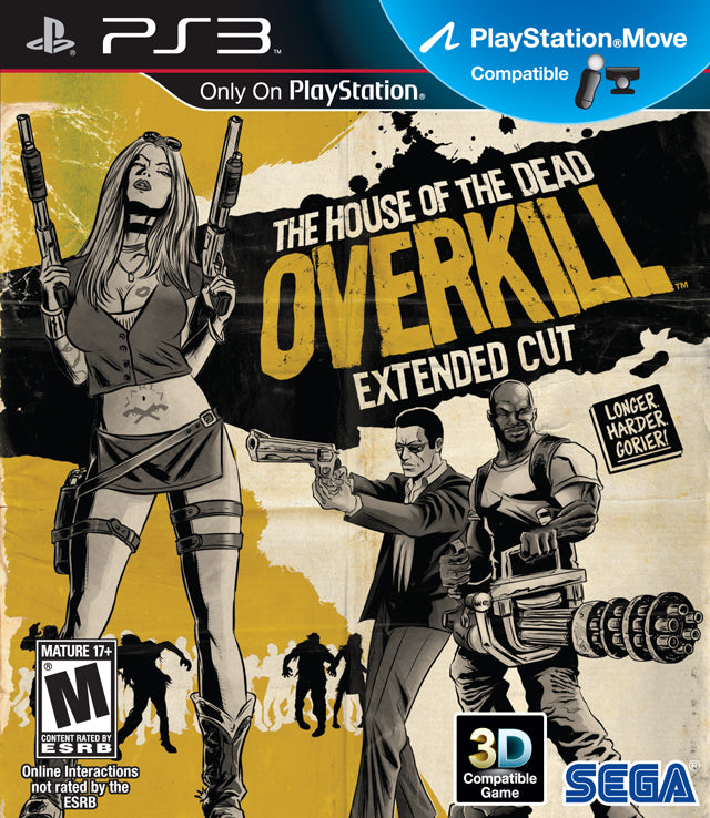 The House of the Dead Overkill Front Cover - Playstation 3 Pre-Played