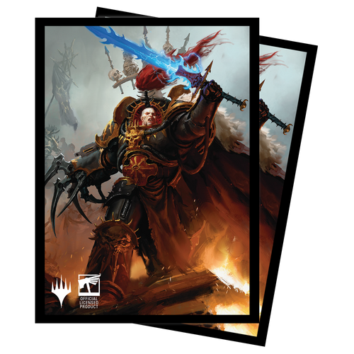 Abaddon the Despoiler Standard Sleeves (100) - Magic the Gathering Warhammer 40K Commander