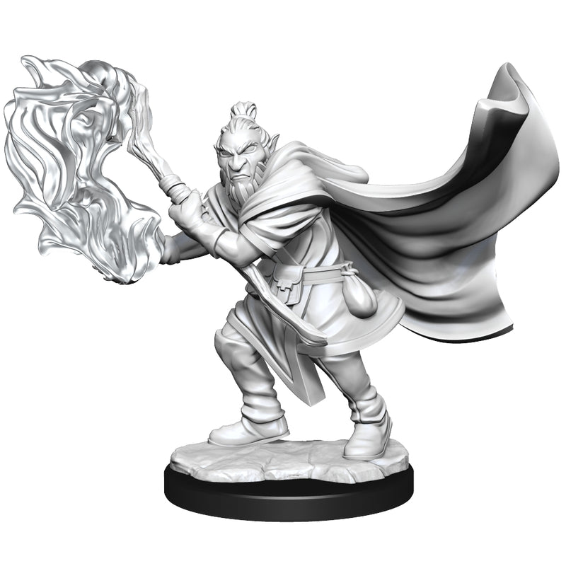 Hobgoblin Wizard and Druid Male W1 - Critical Role Unpainted Miniatures