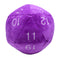 Purple with White Numbering Jumbo D20 Plush Dice