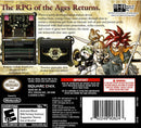 Chrono Trigger - Nintendo DS Pre-Played Back Cover