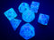 Chessex Luminary Mini 7-Die Set - Sky/Silver