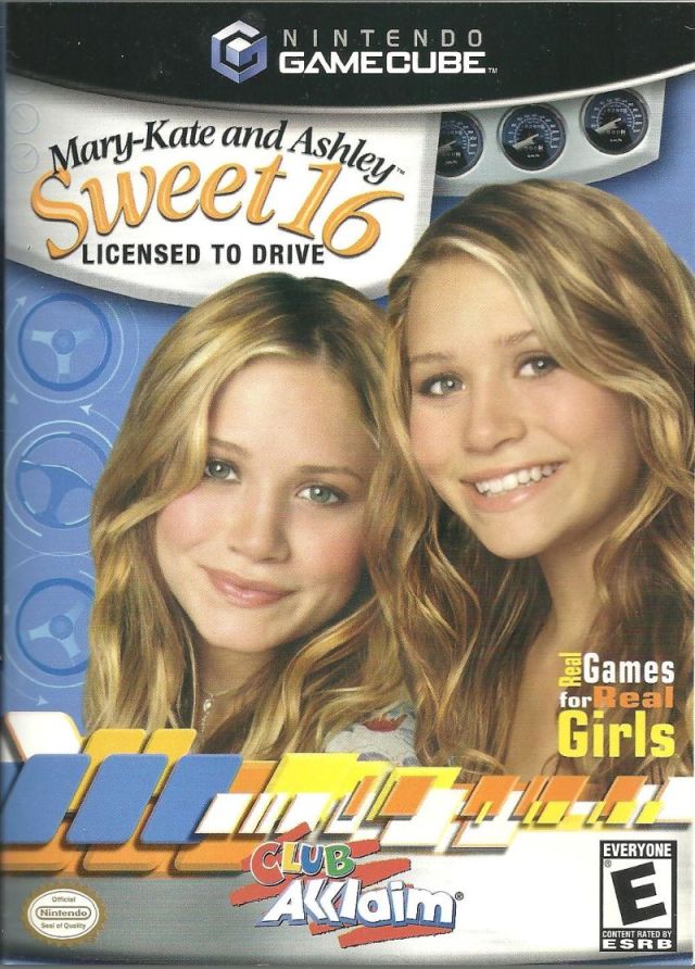 Mary Kate & Ashley: Sweet 16, Licensed to Drive Front Cover - Nintendo Gamecube Pre-Played