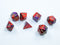 Chessex Gemini Mini 7-Die Set - Purple-Red/Gold