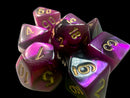 Chessex Gemini Mini 7-Die Set - Black-Purple/Gold