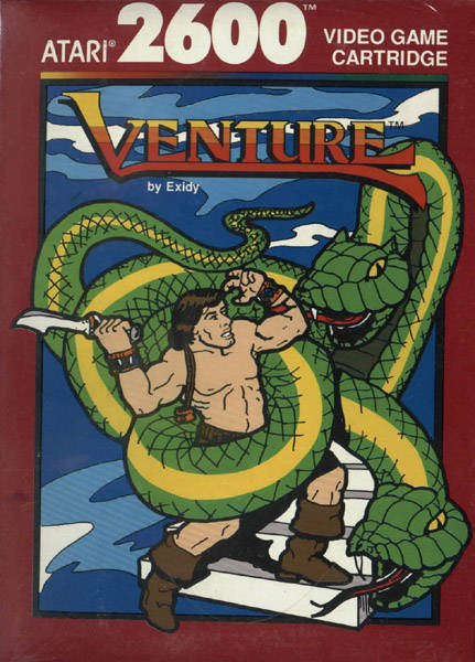 Venture Front Cover - Atari Pre-Played