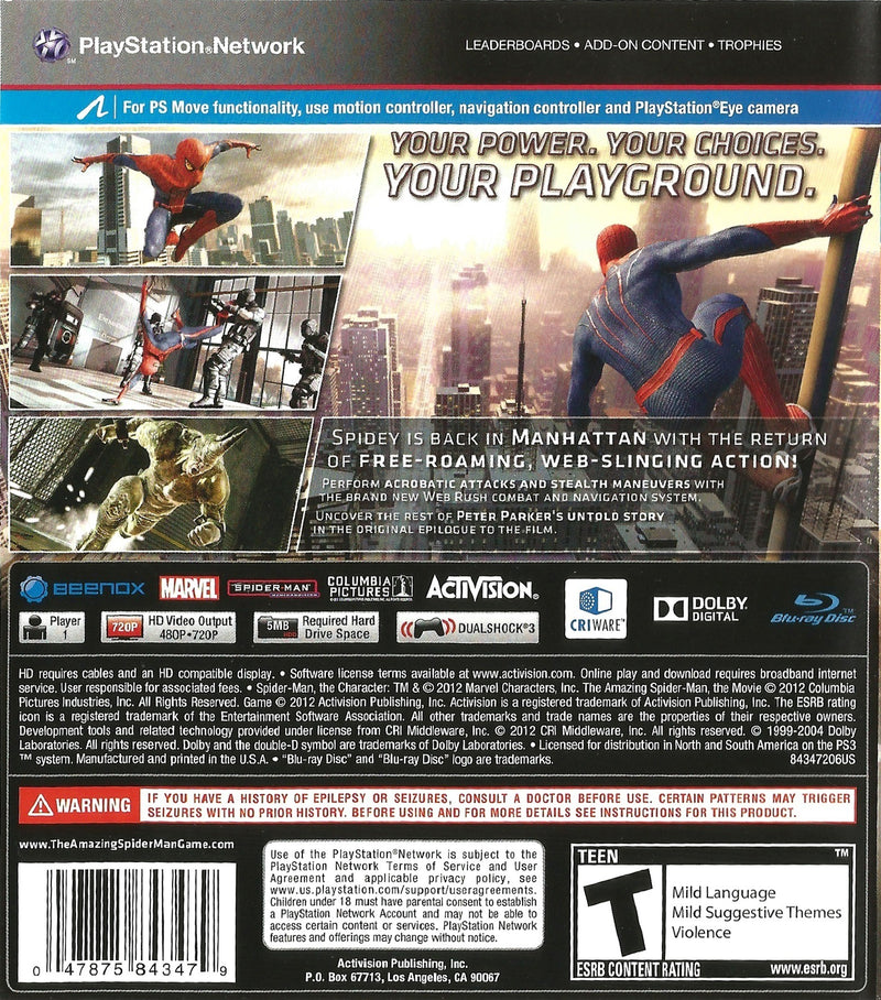 The Amazing Spiderman 2 (PS3) 