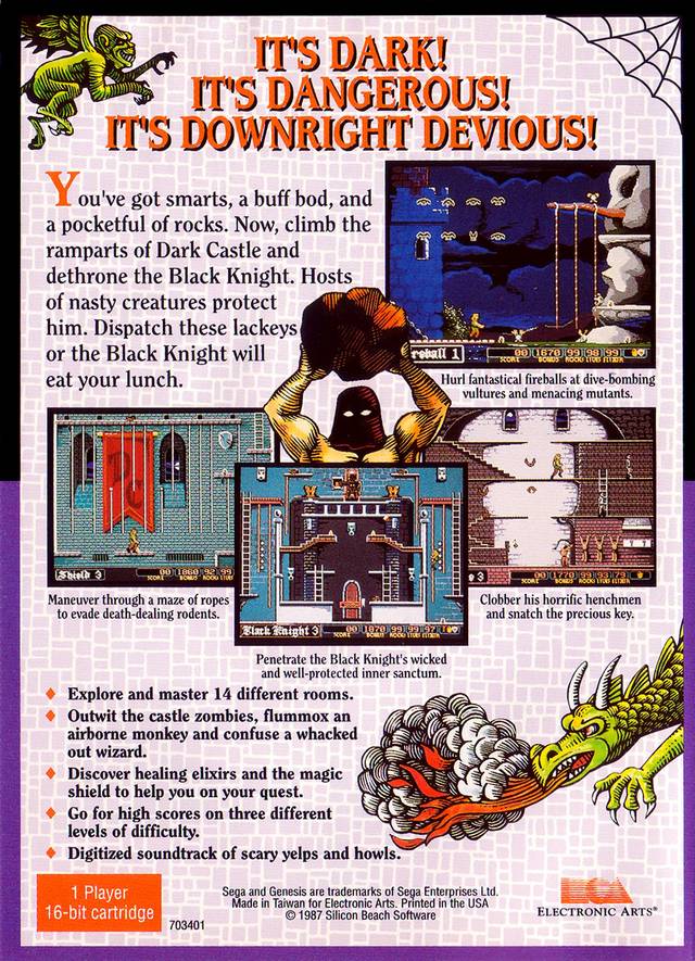 Dark Castle - Sega Genesis Pre-Played