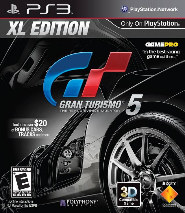 Gran Turismo 5 XL Edition Front Cover - Playstation 3 Pre-Played