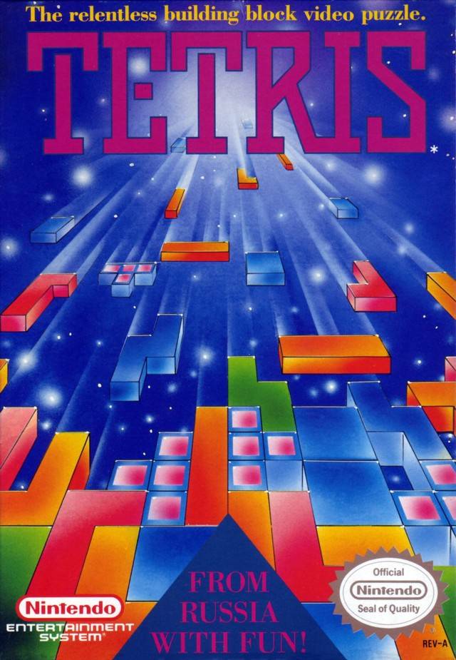 Tetris Front Cover - Nintendo Entertainment System, NES Pre-Played