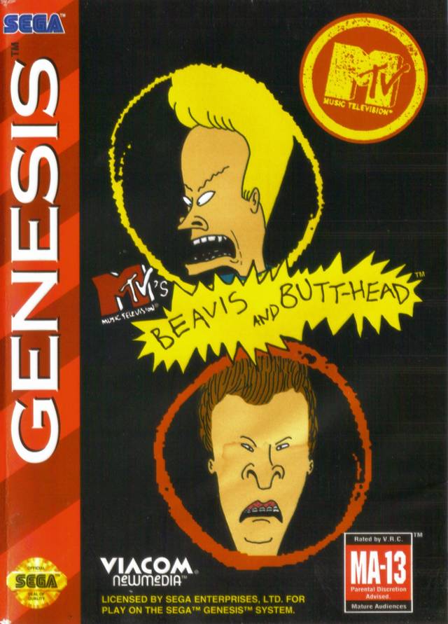 MTV's Beavis and Butt-head (Complete in Box) - Sega Genesis Pre-Played