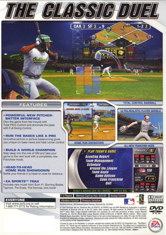 MVP Baseball 03 - Playstation 2 Pre-Played