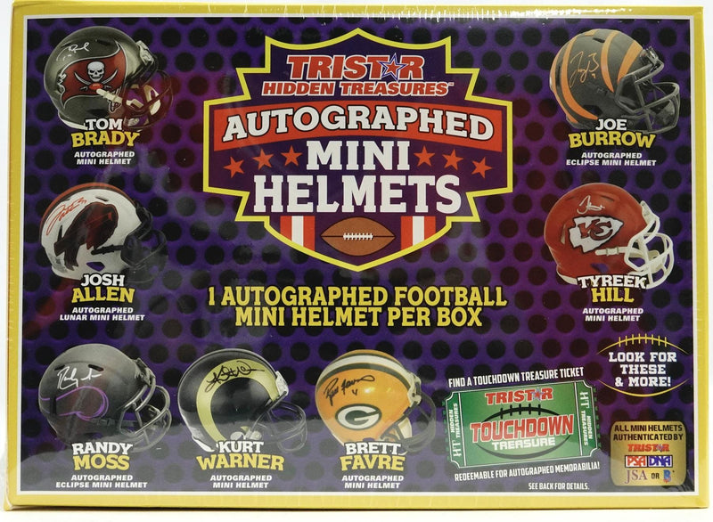 2022 TriStar Hidden Treasures Autographed Mini Helmets Football Hobby Box