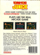 Donkey Kong Jr Back Cover - ColecoVision