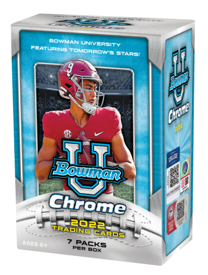 2022 Bowman University Chrome Football - Value Box