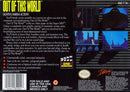 Out of This World Back Cover - Super Nintendo Entertainment System Pre-Played