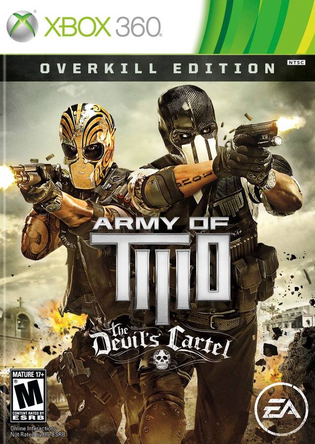 Army of Two Devil's Cartel Overkill Edition Front Cover - Xbox 360 Pre-Played
