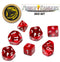 Game Dice Set and Coin - Red - Power Rangers RPG