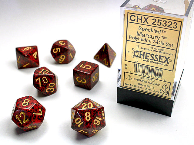 Chessex Speckled Poly Set Mercury (7)
