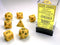 Chessex Opaque Poly Set Yellow/Black (7)