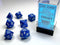 Chessex Opaque Poly Set Blue/White (7)