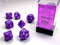 Chessex Opaque: Poly Set Purple/White