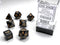 Chessex Opaque Poly Set Black/Gold (7)