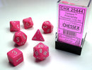 Chessex Opaque Poly Pink/ White (7)