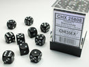 Chessex Opaque 12mm D6 Black/White (36)