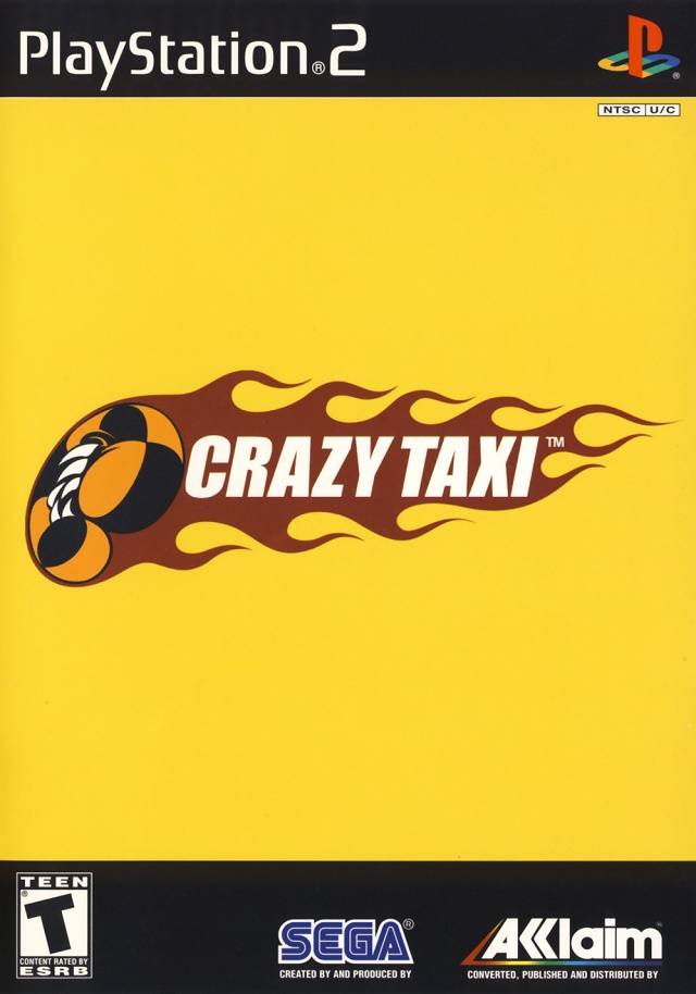 Crazy Taxi Front Cover - Playstation 2 Pre-Played