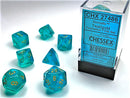 Chessex Borealis Polyhedral 7-Die Set - Teal/Gold