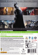 Batman Arkham Origins Back Cover - Xbox 360 Pre-Played