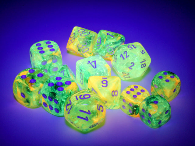 Nebula 12mm D6 Spring White Luminary Dice Block (36 Dice)